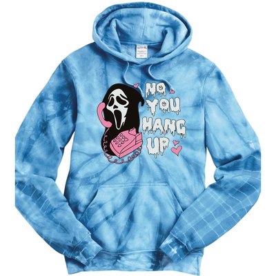 You Hang Up First. Ghosts Halloween Tie Dye Hoodie