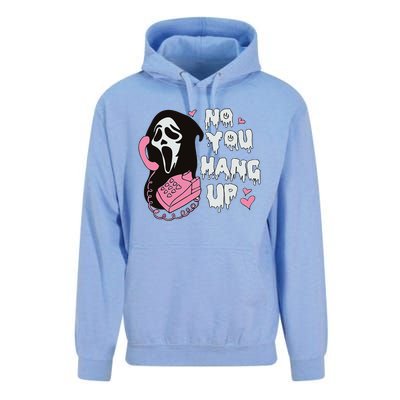 You Hang Up First. Ghosts Halloween Unisex Surf Hoodie