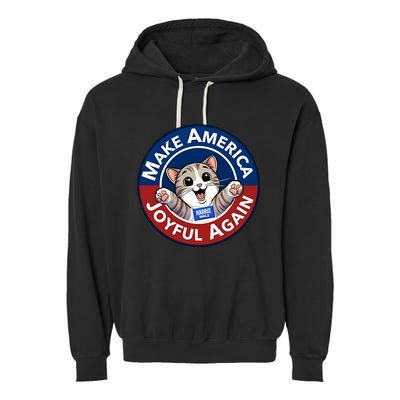 Yesica Harris Walz Make American Joyful Again Garment-Dyed Fleece Hoodie