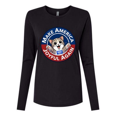 Yesica Harris Walz Make American Joyful Again Womens Cotton Relaxed Long Sleeve T-Shirt