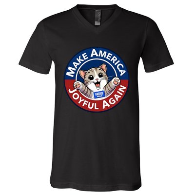 Yesica Harris Walz Make American Joyful Again V-Neck T-Shirt