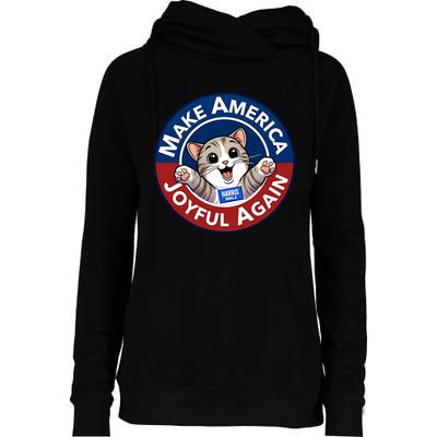 Yesica Harris Walz Make American Joyful Again Womens Funnel Neck Pullover Hood