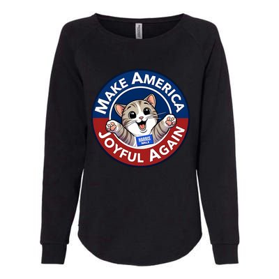 Yesica Harris Walz Make American Joyful Again Womens California Wash Sweatshirt