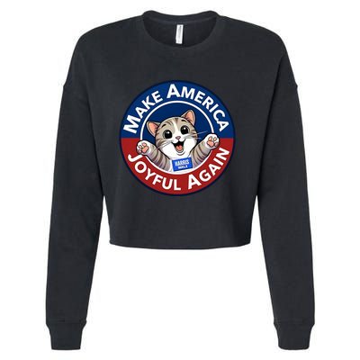 Yesica Harris Walz Make American Joyful Again Cropped Pullover Crew