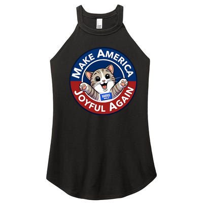 Yesica Harris Walz Make American Joyful Again Women's Perfect Tri Rocker Tank