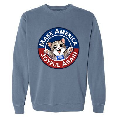 Yesica Harris Walz Make American Joyful Again Garment-Dyed Sweatshirt