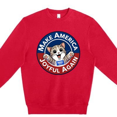 Yesica Harris Walz Make American Joyful Again Premium Crewneck Sweatshirt