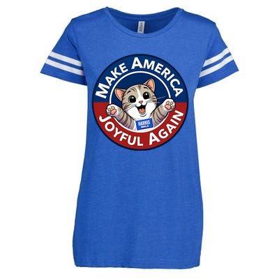 Yesica Harris Walz Make American Joyful Again Enza Ladies Jersey Football T-Shirt