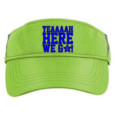 Yeah Here We Go Dallas Football Sport Adult Drive Performance Visor