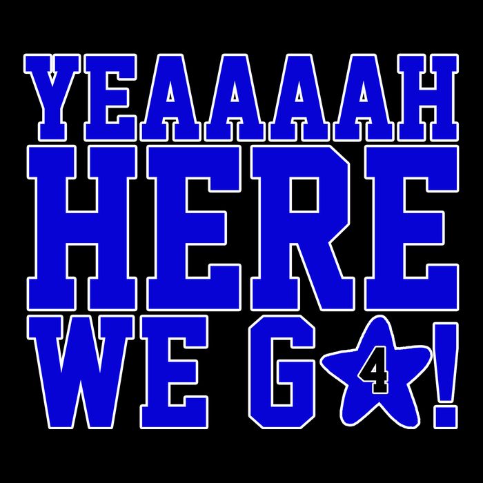 Yeah Here We Go Dallas Football Sport Cooling Performance Crew T-Shirt