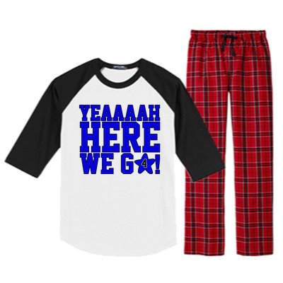 Yeah Here We Go Dallas Football Sport Raglan Sleeve Pajama Set