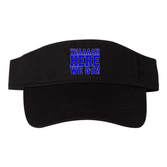 Yeah Here We Go Dallas Football Sport Visor