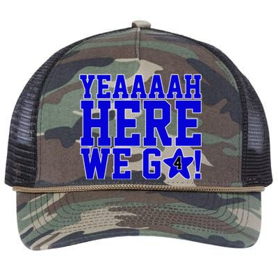 Yeah Here We Go Dallas Football Sport Retro Rope Trucker Hat Cap