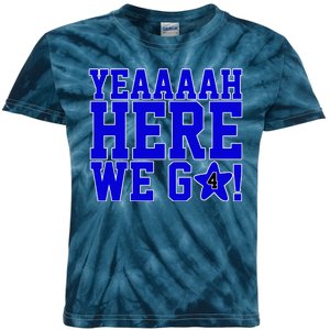 Yeah Here We Go Dallas Football Sport Kids Tie-Dye T-Shirt