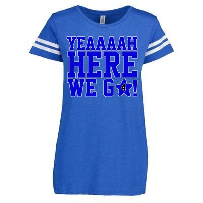 Yeah Here We Go Dallas Football Sport Enza Ladies Jersey Football T-Shirt