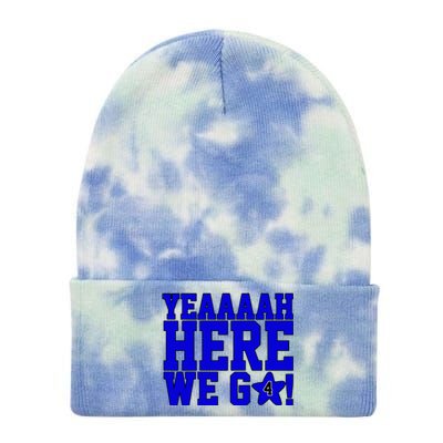 Yeah Here We Go Dallas Football Sport Tie Dye 12in Knit Beanie