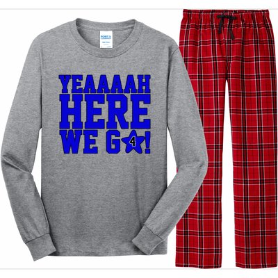 Yeah Here We Go Dallas Football Sport Long Sleeve Pajama Set