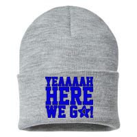 Yeah Here We Go Dallas Football Sport Sustainable Knit Beanie