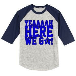 Yeah Here We Go Dallas Football Sport Kids Colorblock Raglan Jersey