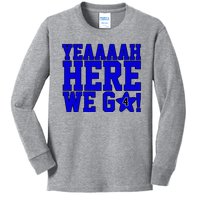 Yeah Here We Go Dallas Football Sport Kids Long Sleeve Shirt