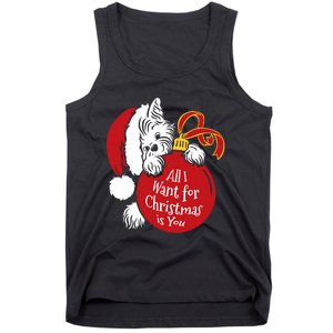 Yorkie Holiday Xmas Cute Dog Owners Christmas Tank Top