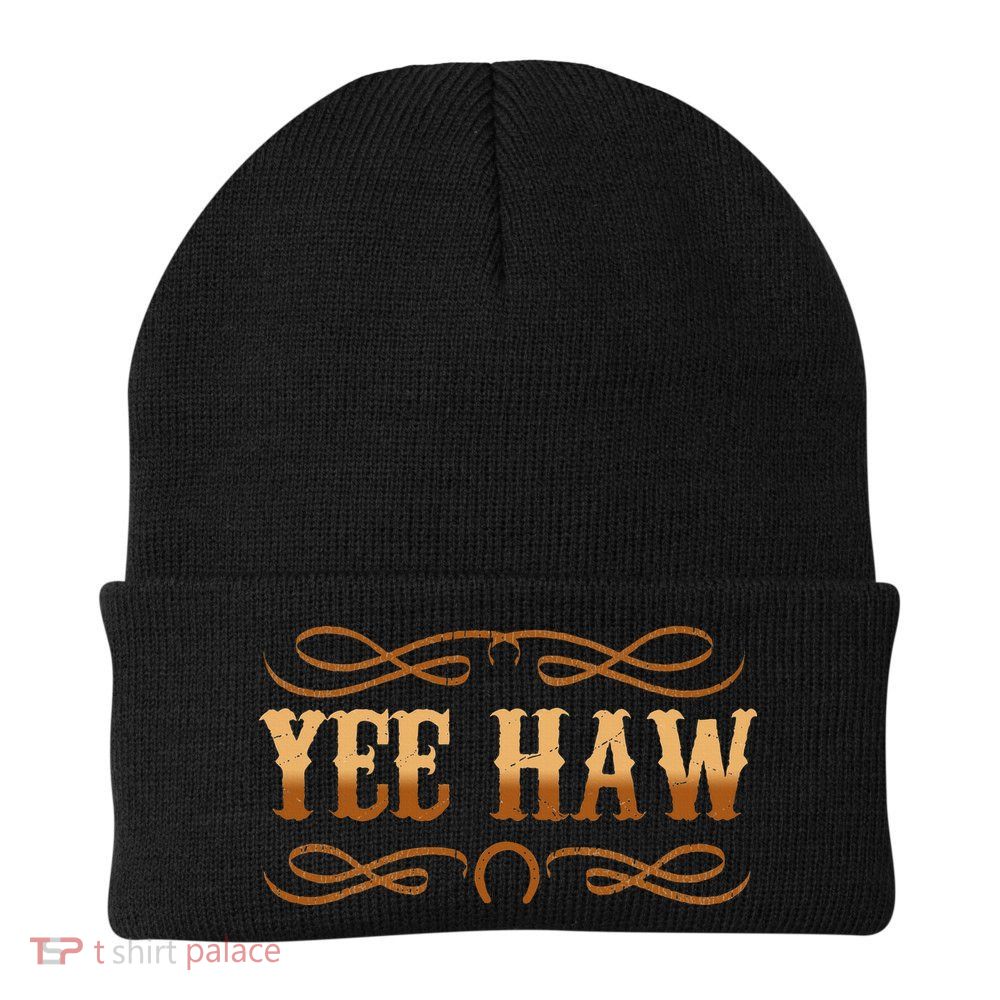 Yee Haw Knit Cap Winter Beanie