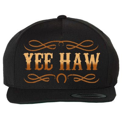 Yee Haw Wool Snapback Cap