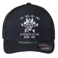 Yo Ho Yo Ho A PirateS Life For Me Skulls Flexfit Unipanel Trucker Cap