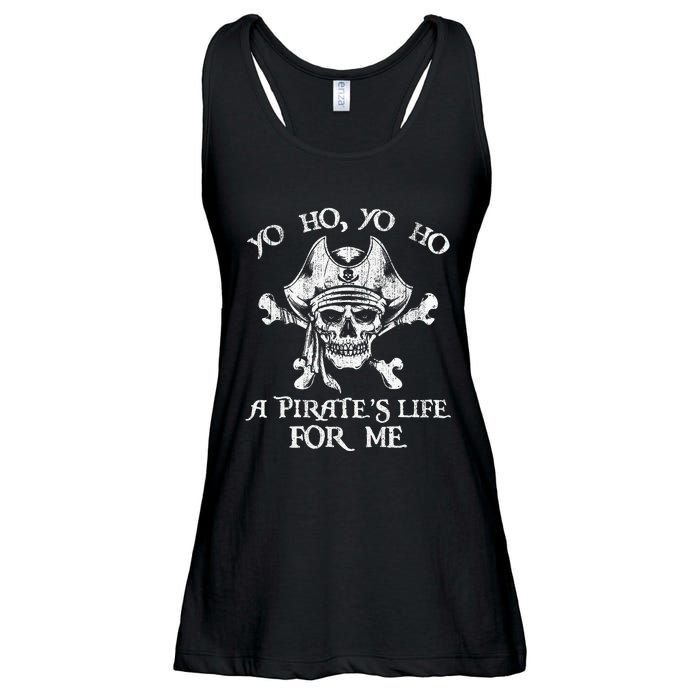 Yo Ho Yo Ho A PirateS Life For Me Skulls Ladies Essential Flowy Tank