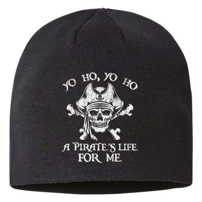 Yo Ho Yo Ho A PirateS Life For Me Skulls Sustainable Beanie