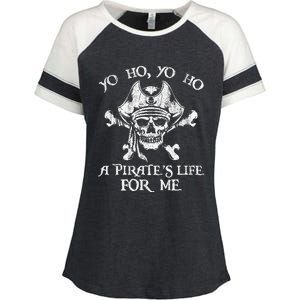 Yo Ho Yo Ho A PirateS Life For Me Skulls Enza Ladies Jersey Colorblock Tee