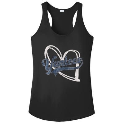 Y.A.N.K.E.E.S Heart Ladies PosiCharge Competitor Racerback Tank