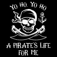 Yo Ho Yo Ho A Pirates Life For Me Spooky Skeleton Pirate Button