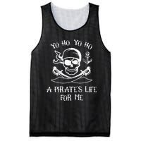 Yo Ho Yo Ho A Pirate's Life For Me Spooky Skeleton Pirate Mesh Reversible Basketball Jersey Tank