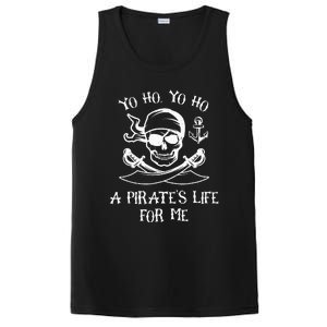 Yo Ho Yo Ho A Pirate's Life For Me Spooky Skeleton Pirate PosiCharge Competitor Tank