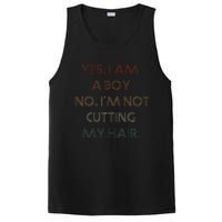 Yes I Am A Boy No IM Not Cutting My Long Hair PosiCharge Competitor Tank