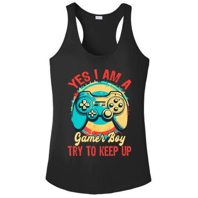 Yes I'm A Gamer Try To Keep Up Ladies PosiCharge Competitor Racerback Tank