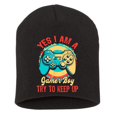 Yes I'm A Gamer Try To Keep Up Short Acrylic Beanie