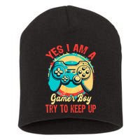 Yes I'm A Gamer Try To Keep Up Short Acrylic Beanie