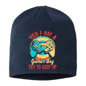 Yes I'm A Gamer Try To Keep Up Sustainable Beanie