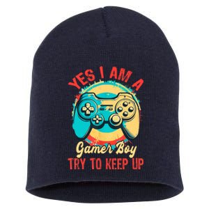 Yes I'm A Gamer Try To Keep Up Short Acrylic Beanie