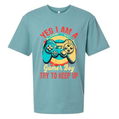 Yes I'm A Gamer Try To Keep Up Sueded Cloud Jersey T-Shirt