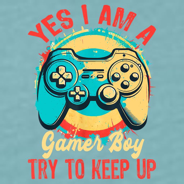 Yes I'm A Gamer Try To Keep Up Sueded Cloud Jersey T-Shirt