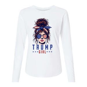 Yes IM A Trump Girl Get Over It Trump 2024 Election Womens Cotton Relaxed Long Sleeve T-Shirt