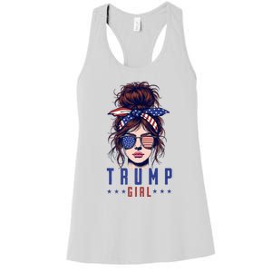 Yes IM A Trump Girl Get Over It Trump 2024 Election Women's Racerback Tank