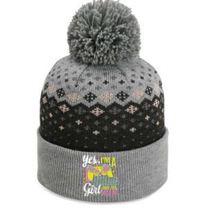 Yes Im A Gamer Try To Keep Up Quote For A Gamer Gift The Baniff Cuffed Pom Beanie