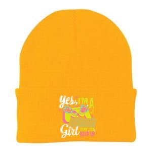 Yes Im A Gamer Try To Keep Up Quote For A Gamer Gift Knit Cap Winter Beanie