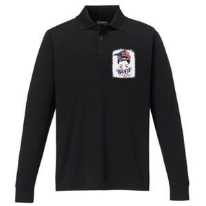 Yes IM A Trump Girl Deal With It 2024 Performance Long Sleeve Polo