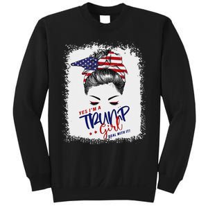 Yes IM A Trump Girl Deal With It 2024 Sweatshirt