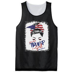 Yes IM A Trump Girl Deal With It 2024 Mesh Reversible Basketball Jersey Tank